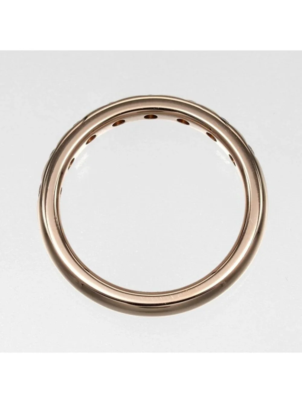Tiffany & Co Stacking Band 18k Pink Gold Diamond Ring